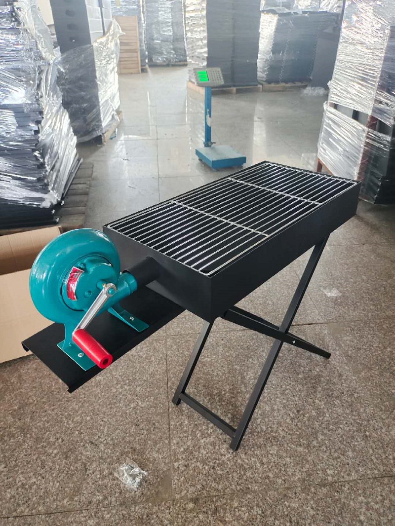 Portable Charcoal Grill With Fan Integration KASSICO